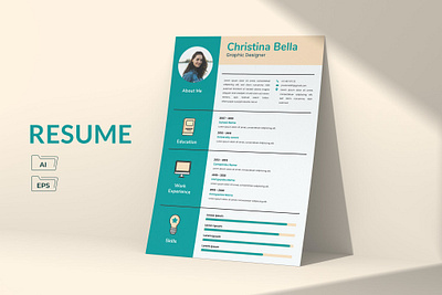 Resume clean cover letter cv design cv template design doc doc cv graphic design illustration minimalist modern professional professional cv resume resume cv resume design resume job resume template word work