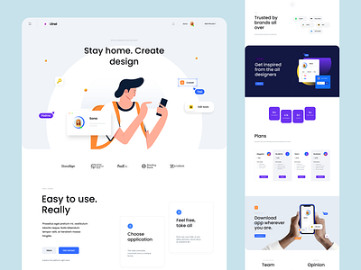 Uinel Design Tools 3 colors creative design friendly hero icons library monday morning onepage poland shuffle tools ui ux web webdesign widget widgets