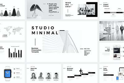 Studio Minimal Presentation Template agency branding design designposter graphic design illustration keynote logo minimal plan powerpoint powerpoint template pptx presentation presentation powerpoint showcase slideshow studio minimal studios vector