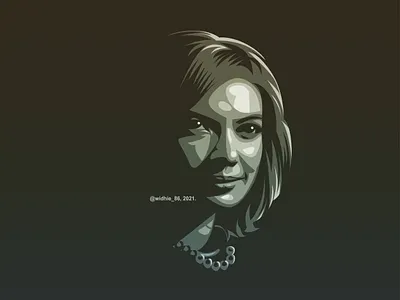 Najwa Shihab branding coreldraw graphic design illustration indonesia logo portrait presenter silhouette vector