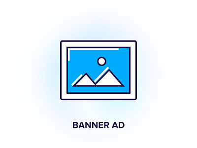 Ad Type - Banner ad ad banner ads advertisment banner banner ad blue clickyab icon