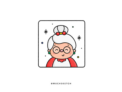 Mrs. Claus 🤶 affinity designer cartoon character design christmas cute female character flat grandma granny hairstyle holidays illustration illustrator merry mrs claus people procreate santa claus vector winter