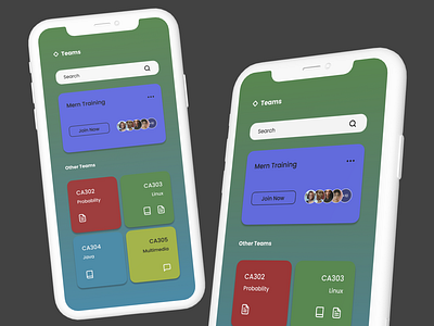 Teams Mobile App branding challange dailyui dailyux design figma illustration logo mobile ui