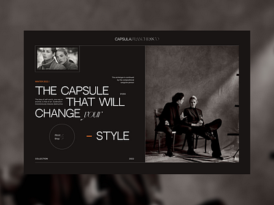 CAPSULA FRANCHESSCO CONCEPT capsula capsule clothing concept design fashion ui ux