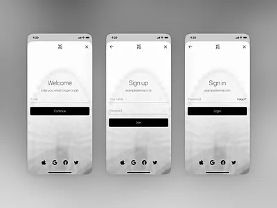 Login screen log in login mobile sign in sign up signin signup ui