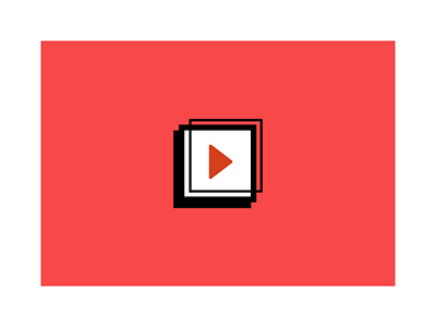 Play Logo logo logotype minimal play play logo red stamp video