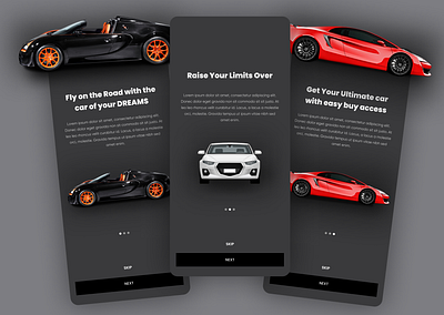 MWKB Car Design OnBaording Screens branding design illustration logo onboarding ui ui design uidesign ux ux design vector