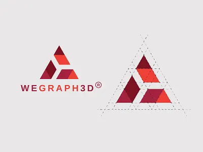 Logo Design for a Visual Marketing Agency WeGraph3D brand branding design graphic design logo logo design logotype vector