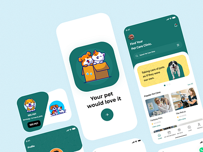 latest Pet Care App UI 3d design app design app ui app uiux cat design dog dog app graphic design mobile app mobile app design mobile ui pet adoption pet care petcare petshop ui uidesign uiux uiuxdesign