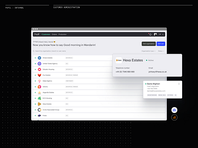 Pupil - Customer administration administration design designsystem figma internal list property realestate trending ui ux
