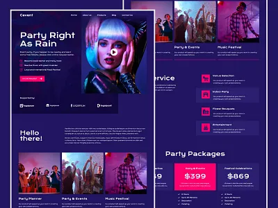 Cevent - Event Planner & Organizer Landing Page illustrator