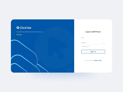 ClickYab Login to Dashboard ads advertisment blue clickyab dashboard form login login form minimal navy sign in