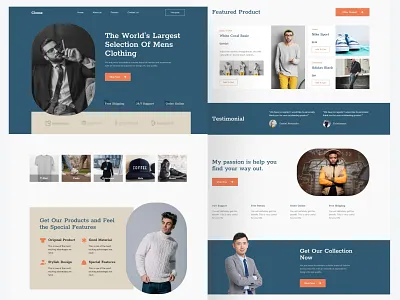 Clouse - Fashion & Clothing Shop Landing Page illustrator