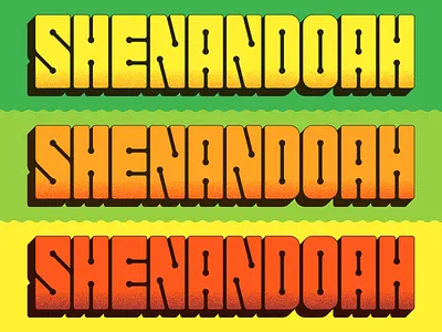 Shenandoah fall lettering shenandoah virginia