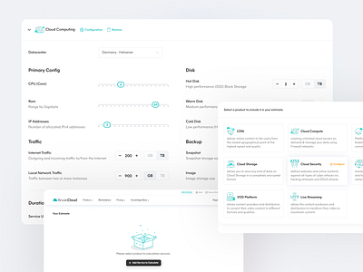 Arvancloud.com - Price Calculator arvancloud calculator cloud computing cloud service design enterprise price price calculator pricing server ui ui design ux design vps web web design