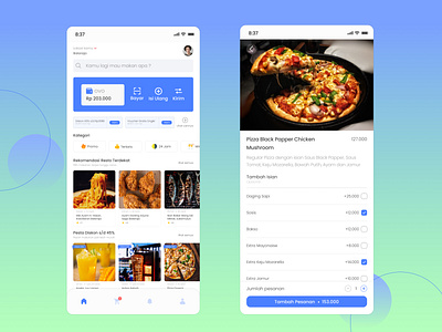 Aplikasi Pesan Makanan figma foodapp mobileapp productdesign uidesign uiux uiuxdesign uxdesign