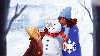 Snowman 2d ae animation christmas creative design fun illustration motion snow snowman winter