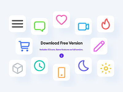 Freebie - 12 Front 3D Icons - PSD & PNG 3d 3d icon 3d icons bundle customizable download free freebie graphic design icon icon 3d icon pack icons pack psd set ui uiux user interface