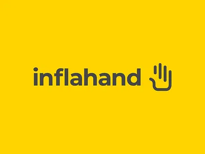 Inflahand brand branding concept design identity logo logomark vector