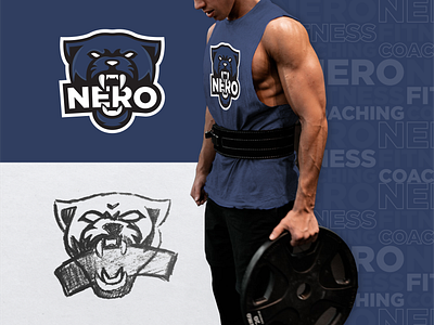 Nero | Logo Design animal logo brand branding branding agency coaching design design agency fitness graphic design lisboa logo logo inspirations logo sketch logodesign mockups motivation online business panther logo thunder district workout