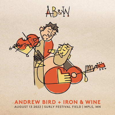 andrew bird // iron & wine design illustration poster texture vector