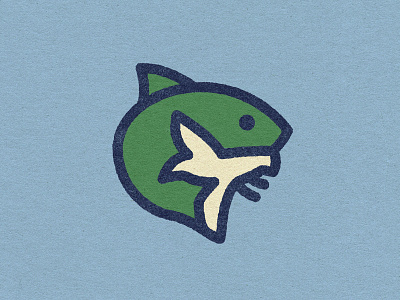 fishbird bird fish flight fly hybrid logo puzzle sea seabird seagull swim trout
