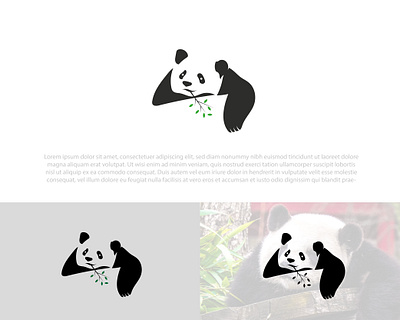 Panda Logo !! design icon illustration logo minimal logo minimalistic logo panda vector