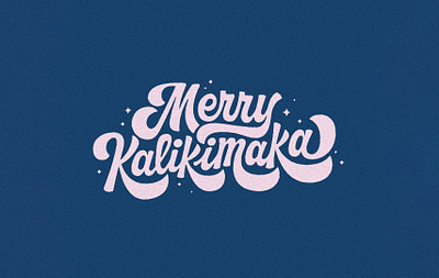 Merry Kalikimaka Lettering branding design handlettering hawaii holidays illustration lettering logo procreate typography vector