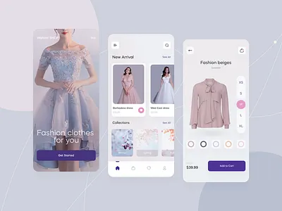 Wahool Shop - E-Commerce Mobile App (UI Concept) app clothing concept design eccomerce flat minimal shop ui ui ux ux womens