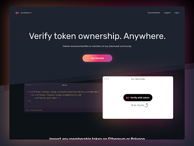inloop connect crypto homepage nft page tokens web3