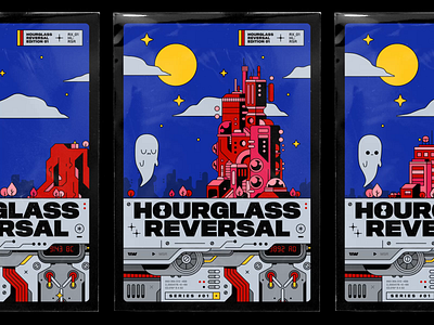 HOURGLASS REVERSAL aughostus bashbashwaves city clouds deftones desert futuristic ghost mesa metropolis motion design mumbot quicksand rhox scifi sergio vega skyline skyscraper spaceship vintage