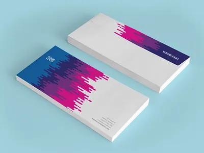 Colorful Artist Design Stationery artist brand stationery branding business card clean cool corporate corporate identity creative design identity letterhead logo design minimal pattern print professional simple stationery visual identity