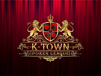 K-TOWN POKER LEAGUE HERALDIC gothic design heraldic design heraldic logo logo logo design luxurious design luxury design