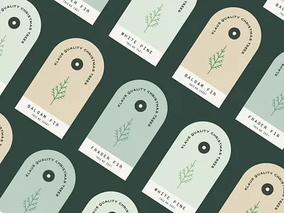 Klaus Christmas Tree Tags branding christmas festive holidays logo santa tag