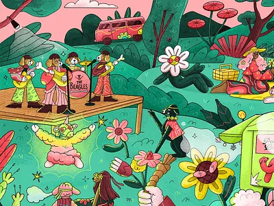 Yayhound Long Strange Sniff branding design illustration