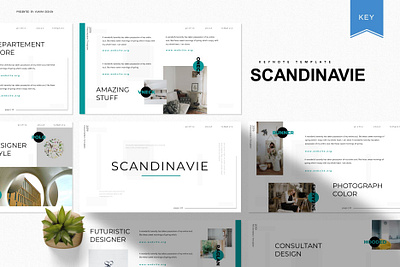 Scandinavie | Keynote Template apartment branding design designposter furniture google slides graphic design illustration interior keynote modern nordic pitch deck powerpoint room scandi scandinavian ui vector wooden