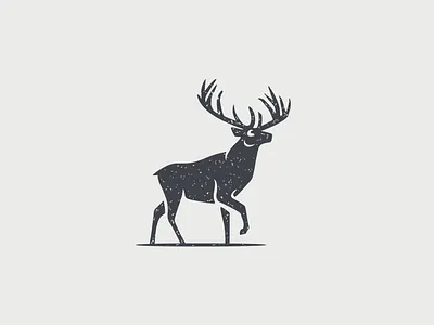 Deer logo animal branding buck classic clothing deer design elk hiking hunting illustration logo mark outdoors t shirt vector