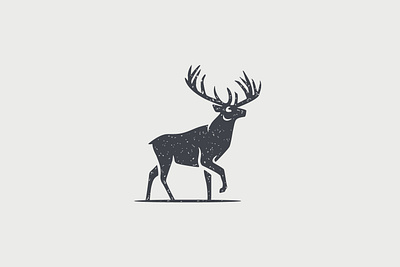 Deer logo animal branding buck classic clothing deer design elk hiking hunting illustration logo mark outdoors t shirt vector