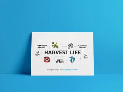 Harvest Life | Poster Mockup branding christian church design graphic design illustration logo mockup poster print