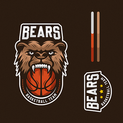 Bear Basketball Sports Logo basketball bear bear basketball logo design detailed drawing esports logo illustration logo sport logo sports logo vector