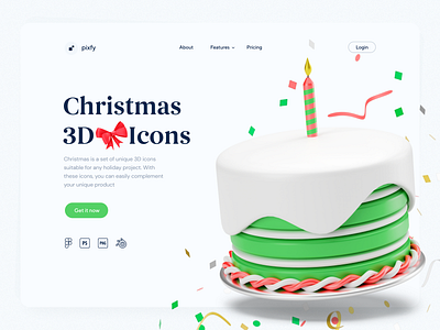 Christmas 3D Icons 3d 3d assets 3d icons 3d illustrations blender christmas cinema4d gift holiday icon design icons illustrations interaction interface merry christmas saas snowman ui design web design xmas