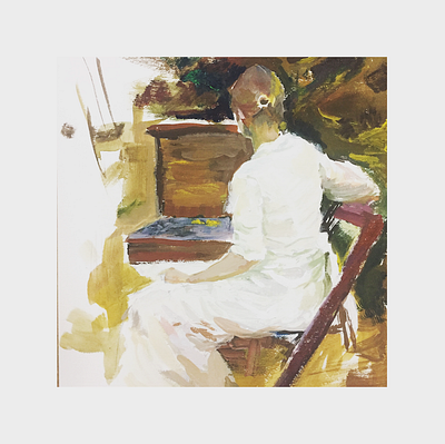 White Dress - Oil Painting