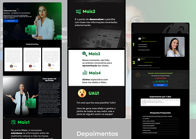 Landing page para lançamento de curso online graphic design landing page ui ux web designer