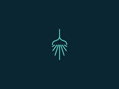 Green Lamp architecture branding design eco ecology environment identity illustration interior lamp leaf leaves light lighting logo minimal nature plant simple