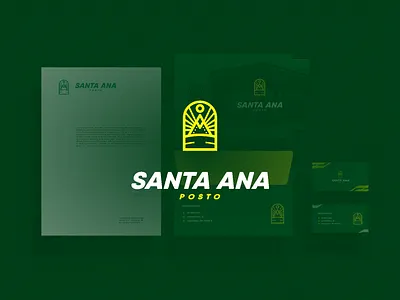 Gas station logo autoposto branding design estrada gas graphic design icon logo santaana vector