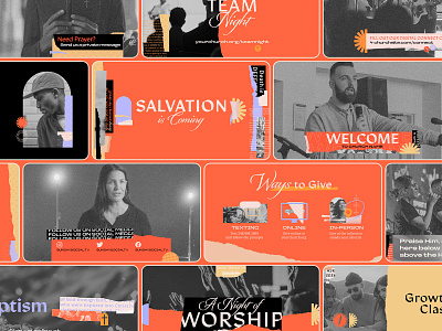 Sunday Social - Salvation is Coming SZN bible branding christian church design collage giving message support prayer preaching religion screen graphics sunday social worship