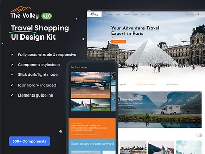 Travel Shopping UI Kit beach cruise holiday honeymoon sea summer tour operator travel travel agency travel company travel package travel tour