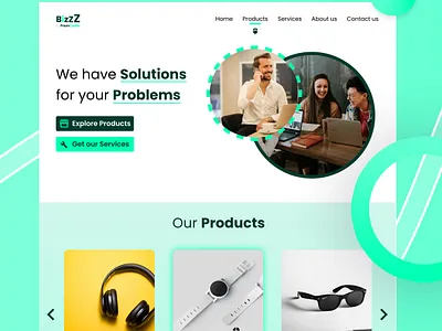 BizZZ - Business Website Design by PremCodes branding business website design ui ui design