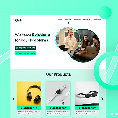 BizZZ - Business Website Design by PremCodes branding business website design ui ui design