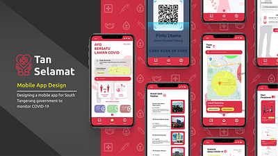 COVID App (Tracking, Tracing, Isolating) - TanSelamat covid app diagnose figma ios mobile app tracing tracking